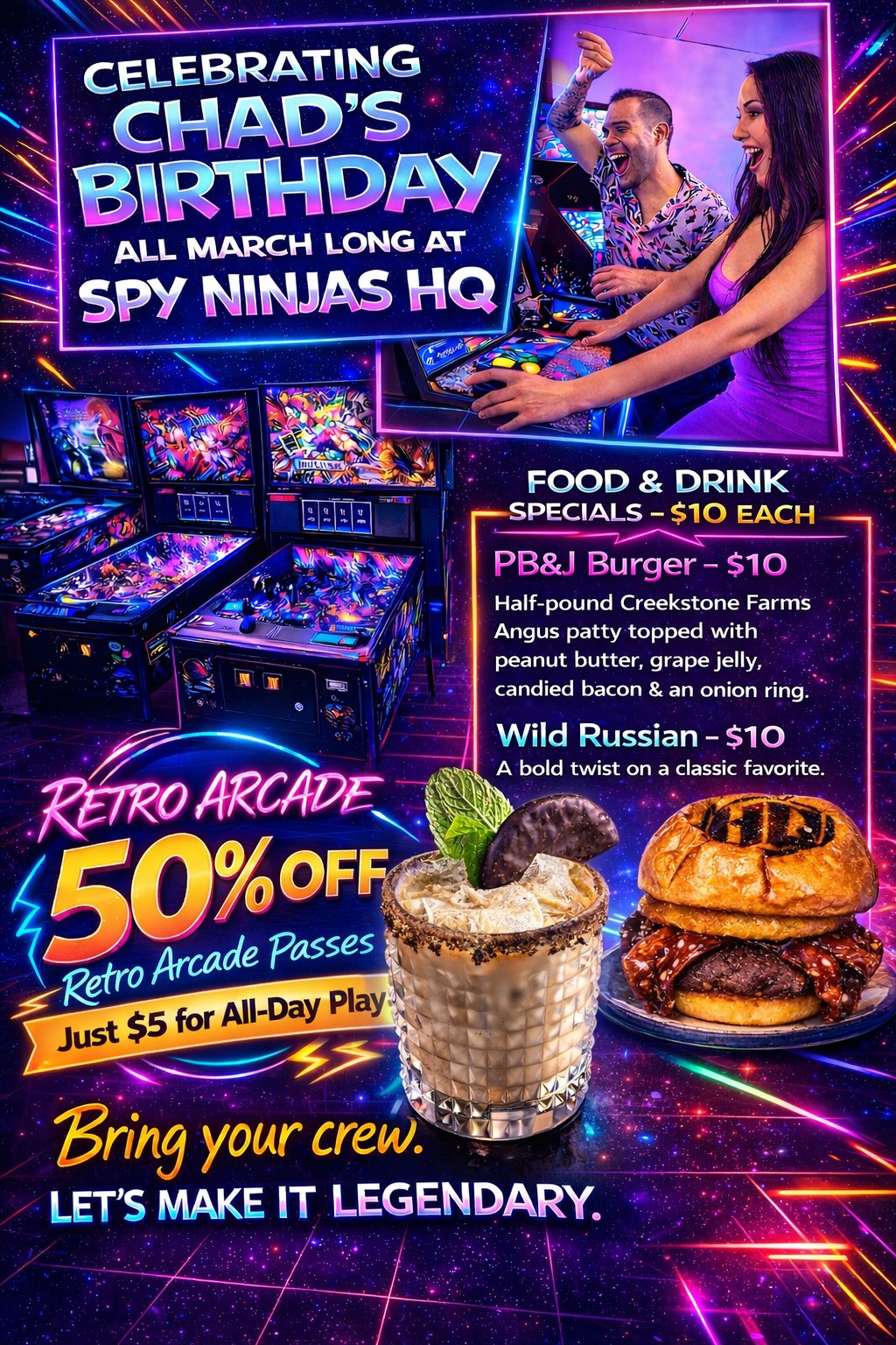 Celebrating Chad’s Birthday All March Long