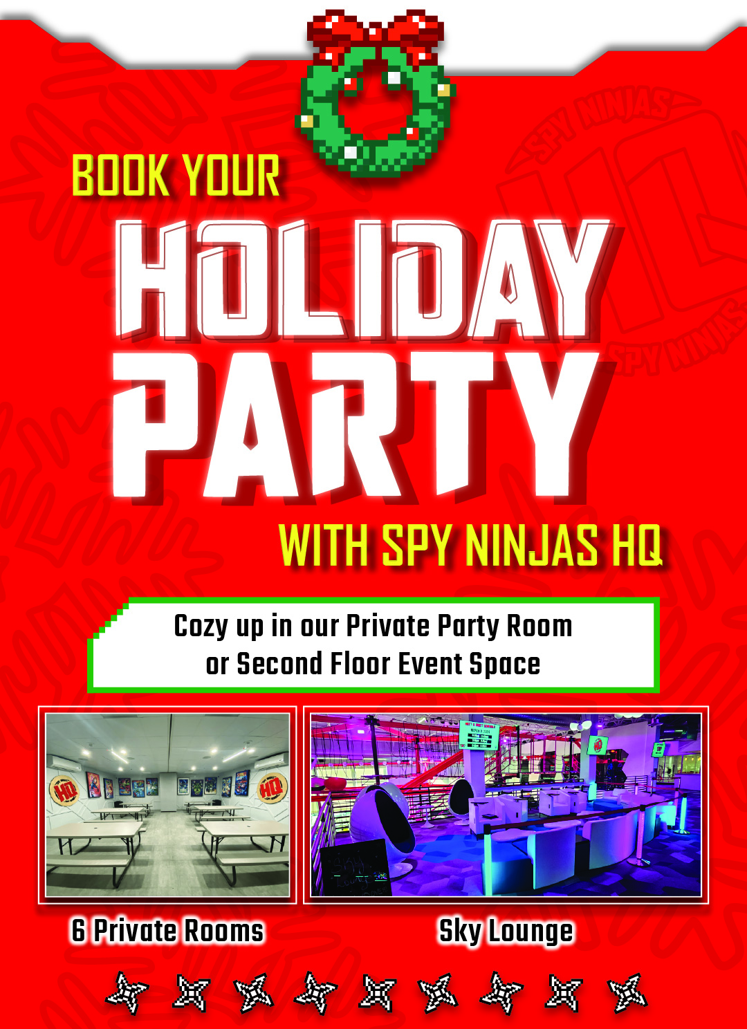 Holiday parties at Spy Ninjas HQ
