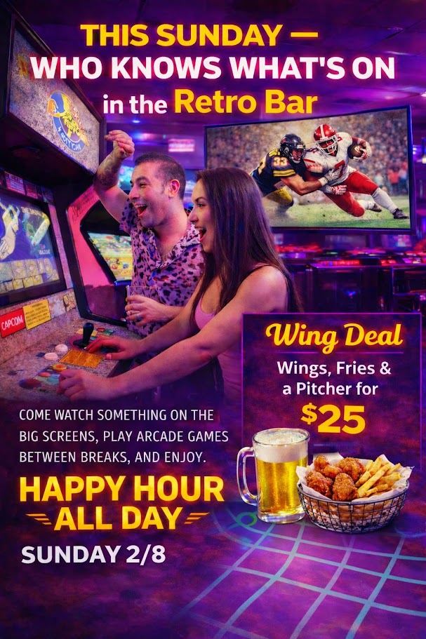 Game Day Hits Different at Retro Bar HQ
