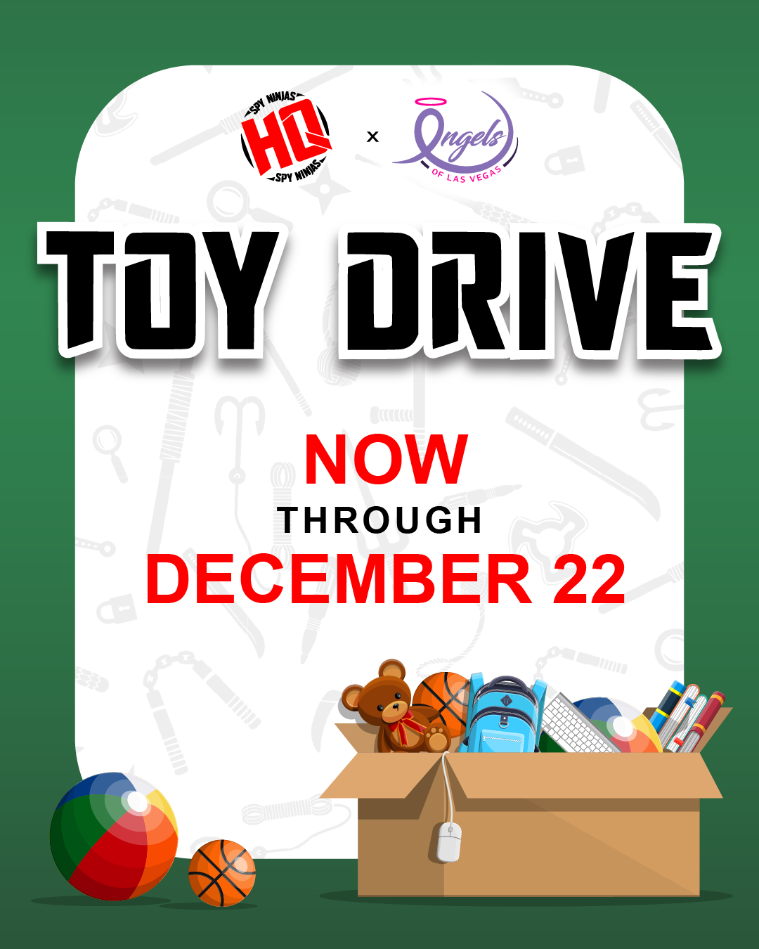 Support the Angels of Las Vegas Toy Drive at HQ!